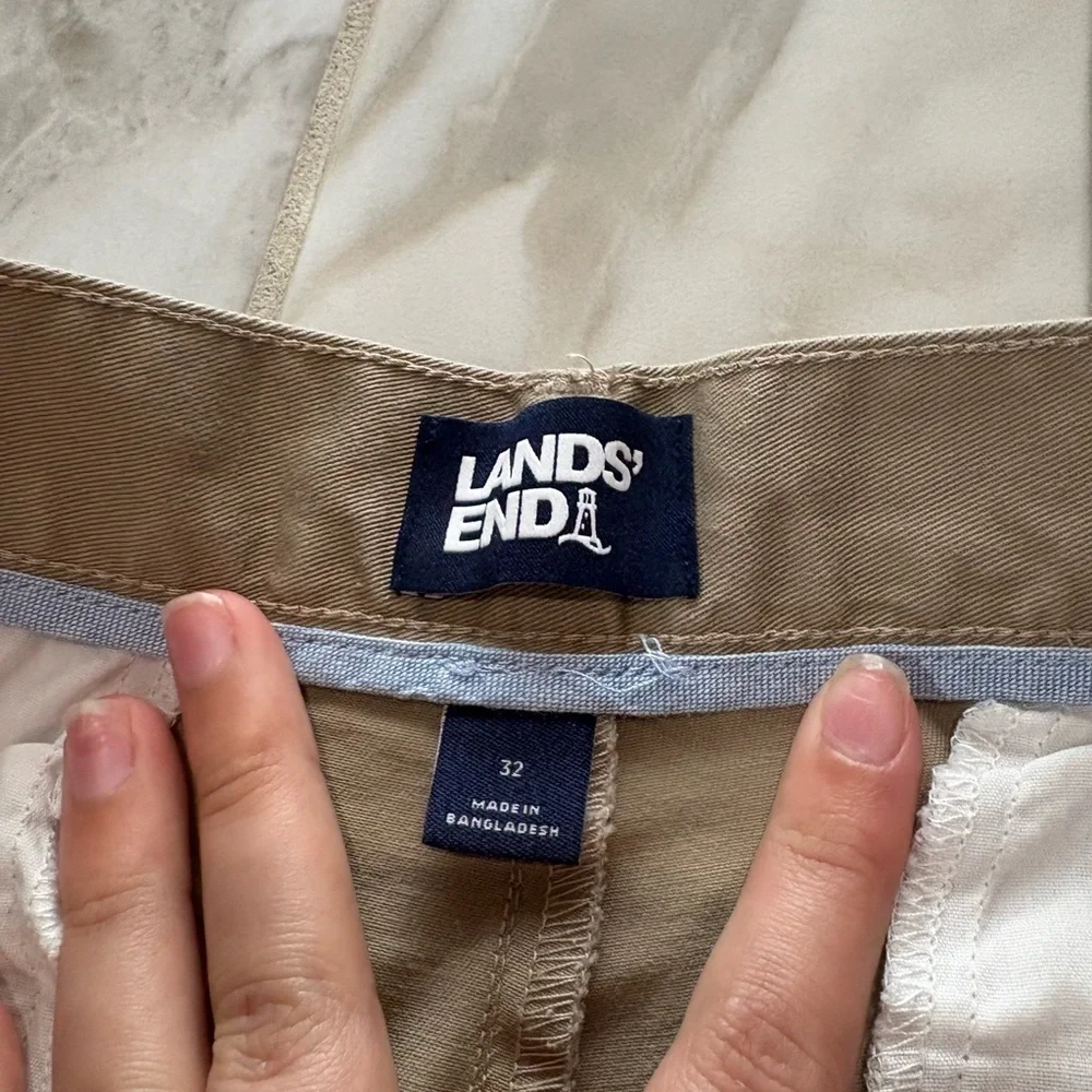 Lands' End Men's Khaki Chinos